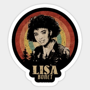 Retro Sunset Lisa Bonet 1977s Sticker